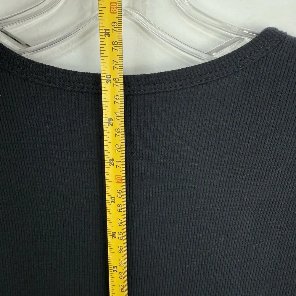 NEXT LEVEL BLACK THERMAL LONG SLEEVE SIZE L T-SHIRT U.S. SKI & SNOWBOARD